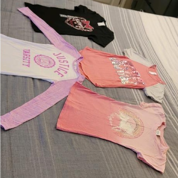 4 GIRLS SIZE 8 SHIRTS SET - Picture 12 of 12